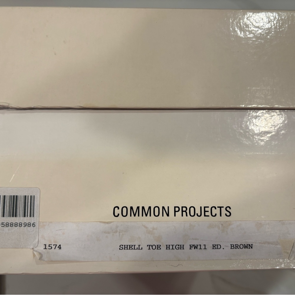 Common Projects Shell Toe High Sneakers - Cream - Picture 3 of 5